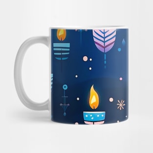 Radiant Menorah Lights - HAPPY HANUKAH Mug